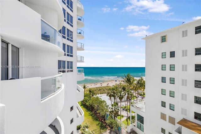 6365 Collins Ave Unit 805, Miami Beach, FL 33141 - water view featuring a beach view