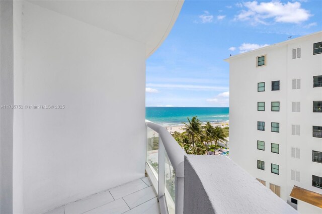 6365 Collins Ave Unit 805, Miami Beach, FL 33141 - balcony with a view of the beach and a water view
