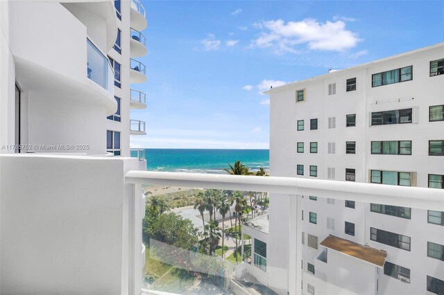 6365 Collins Ave Unit 805, Miami Beach, FL 33141 - balcony featuring a water view