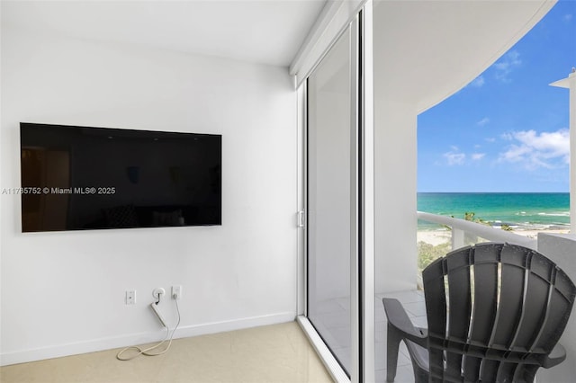 6365 Collins Ave Unit 805, Miami Beach, FL 33141 - interior space featuring a water view