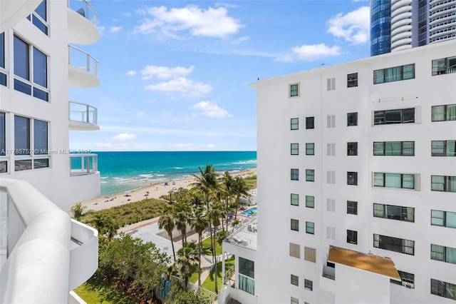6365 Collins Ave Unit 805, Miami Beach, FL 33141 - water view with a view of the beach