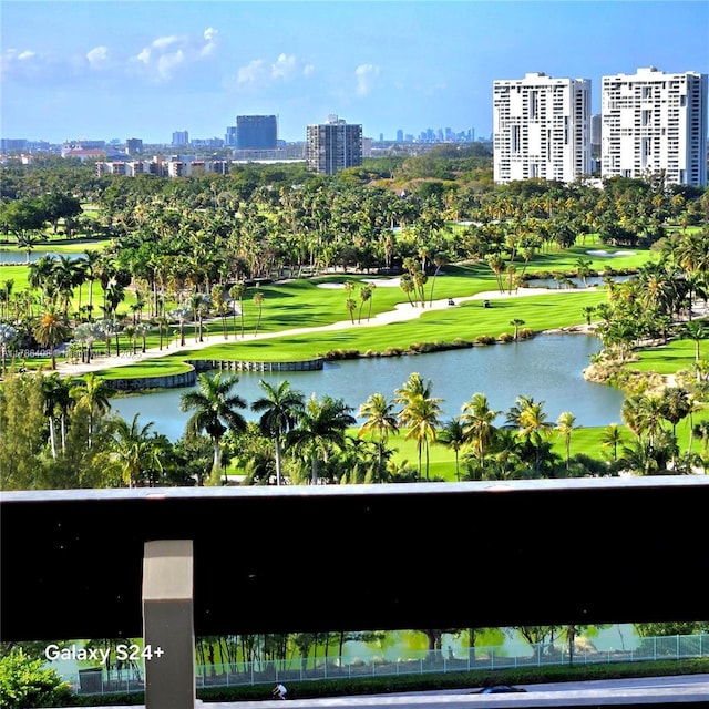3400 192nd St Unit 1606, Aventura, FL 33180 - water view with skyline and a local golf course