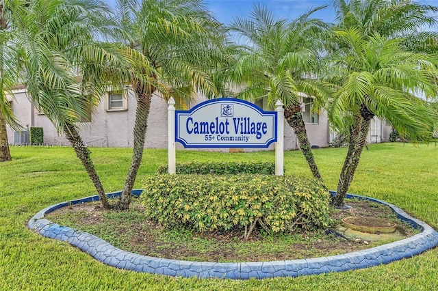 14898 Wildflower Ln Unit 0, Delray Beach, FL 33446 - community sign with a yard