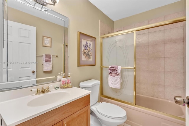 14898 Wildflower Ln Unit 0, Delray Beach, FL 33446 - full bath featuring toilet, vanity, and combined bath / shower with glass door