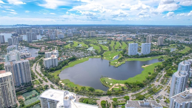3625 N Country Club Dr Unit 603, Aventura, FL 33180 - drone / aerial view featuring a city view and a water view