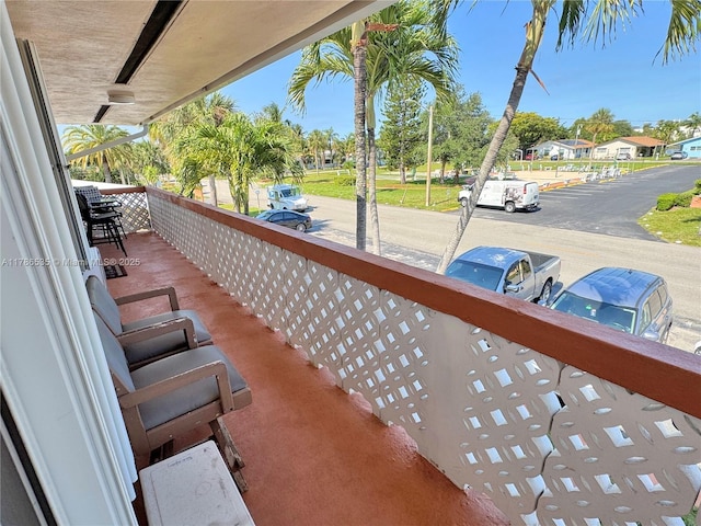 view of balcony