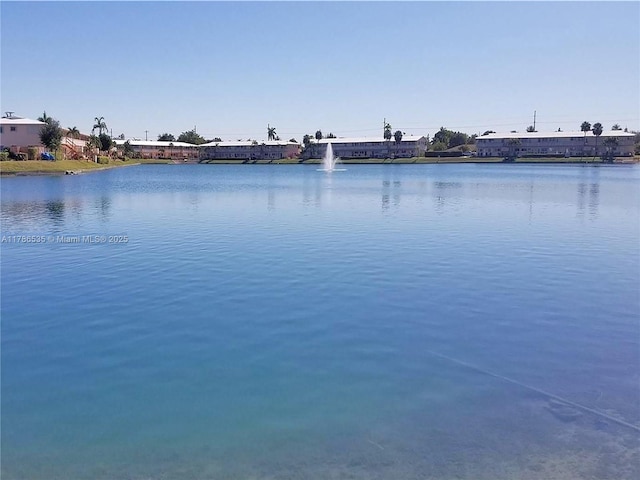 view of water feature