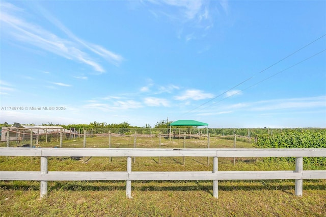36355 SW 192nd Ave, Homestead, FL 33034 - view of yard with a rural view and fence