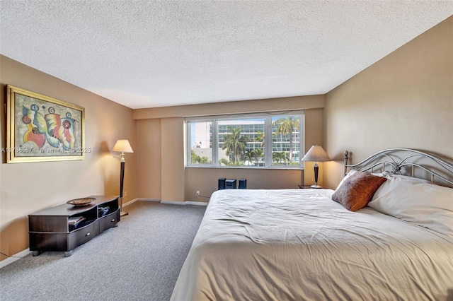 3000 Holiday Dr Unit 306, Fort Lauderdale, FL 33316 - bedroom with carpet, a textured ceiling, and baseboards