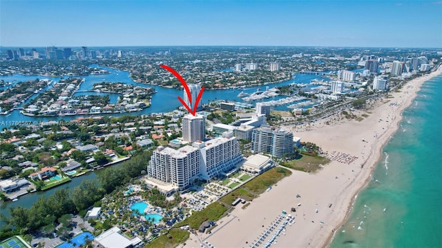 3000 Holiday Dr Unit 306, Fort Lauderdale, FL 33316 - view of urban area with expansive beach