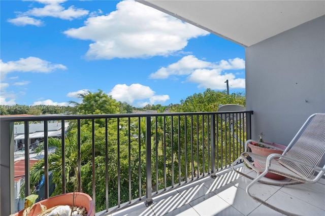 view of balcony