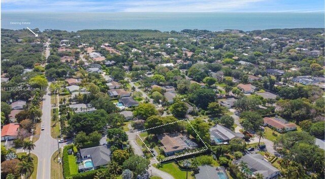 bird's eye view with a residential view
