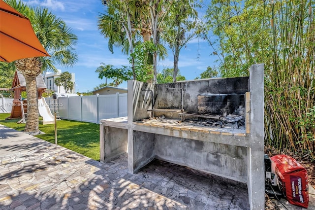 2506 NE 30th St, Fort Lauderdale, FL 33306 - view of patio / terrace featuring a playground