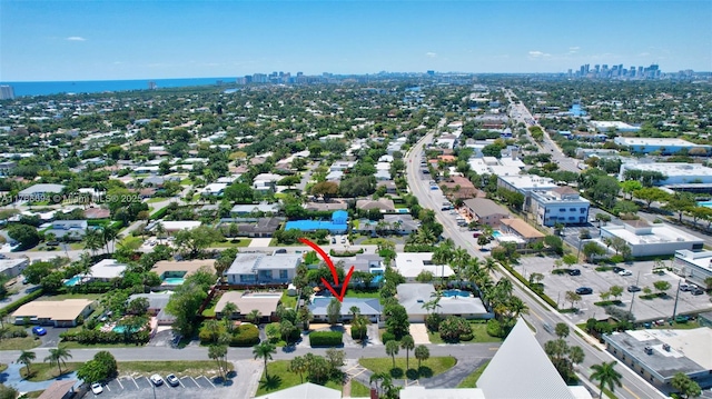 2506 NE 30th St, Fort Lauderdale, FL 33306 - drone / aerial view of city skyline