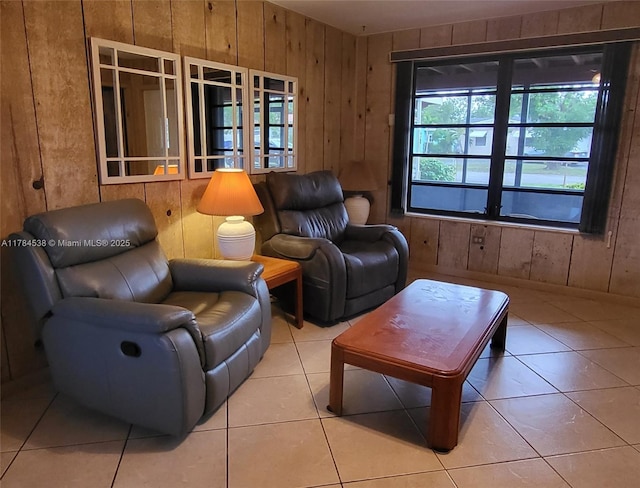 521 N 70th Way, Hollywood, FL 33024 - sitting room with wooden walls, plenty of natural light, and tile patterned floors
