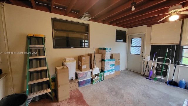521 N 70th Way, Hollywood, FL 33024 - storage area featuring ceiling fan