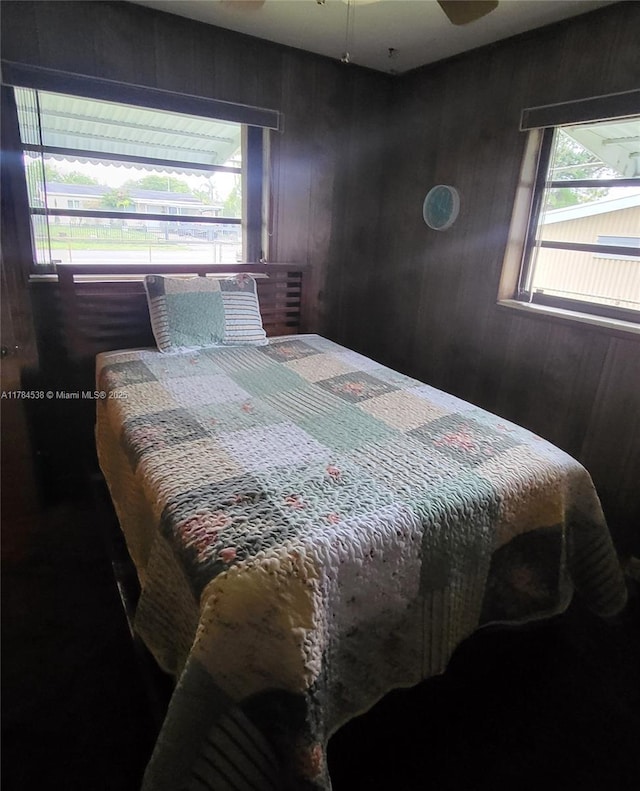 521 N 70th Way, Hollywood, FL 33024 - bedroom with wooden walls