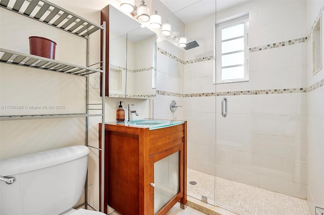 359 Meridian Ave Unit A105, Miami Beach, FL 33139 - bathroom with a stall shower and vanity