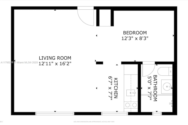 359 Meridian Ave Unit A105, Miami Beach, FL 33139 - view of floor plan / room layout