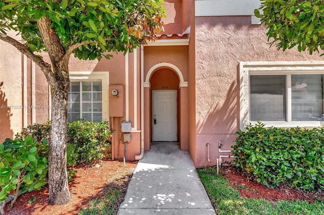 7848 Catalina Cir Unit 7848, Tamarac, FL 33321 - property entrance with stucco siding