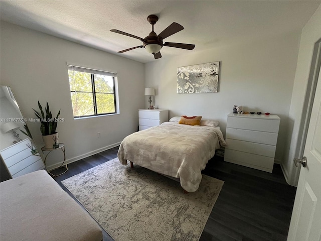 22701 SW 88th Pl Unit 203-9, Cutler Bay, FL 33190 - bedroom featuring dark wood finished floors and ceiling fan