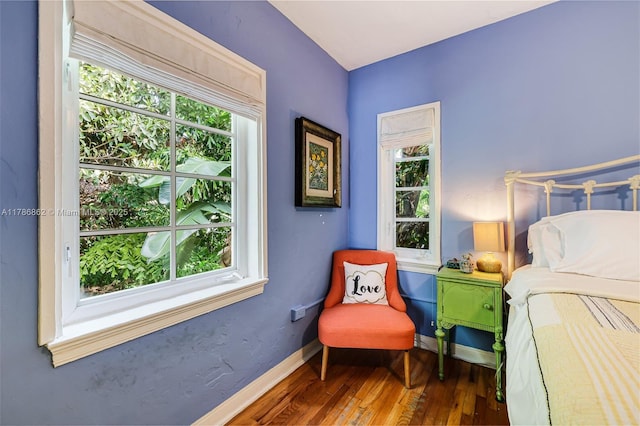 837 Espanola Way, Miami Beach, FL 33139 - bedroom featuring wood finished floors, baseboards, and multiple windows