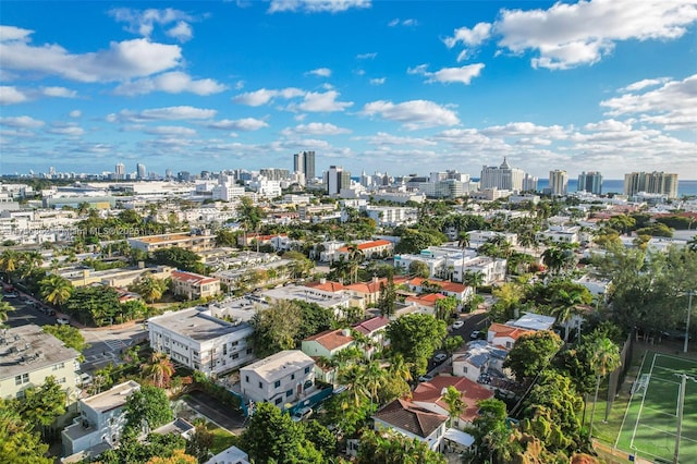 837 Espanola Way, Miami Beach, FL 33139 - birds eye view of property with a city view
