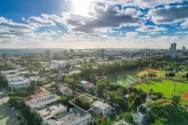 837 Espanola Way, Miami Beach, FL 33139 - drone / aerial view featuring a view of city