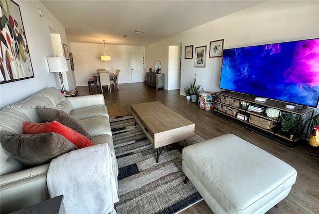 575 Crandon Blvd Unit 707, Key Biscayne, FL 33149 - living room with wood finished floors and visible vents