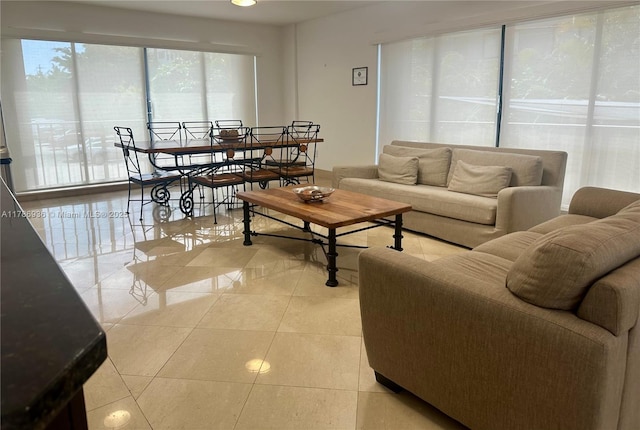 575 Crandon Blvd Unit 707, Key Biscayne, FL 33149 - living area featuring light tile patterned floors
