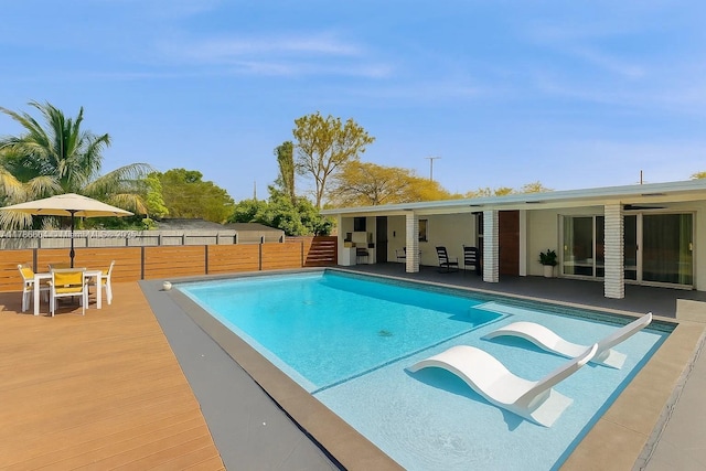 9925 SW 82nd Ave, Miami, FL 33156 - view of pool with a patio and outdoor dining space