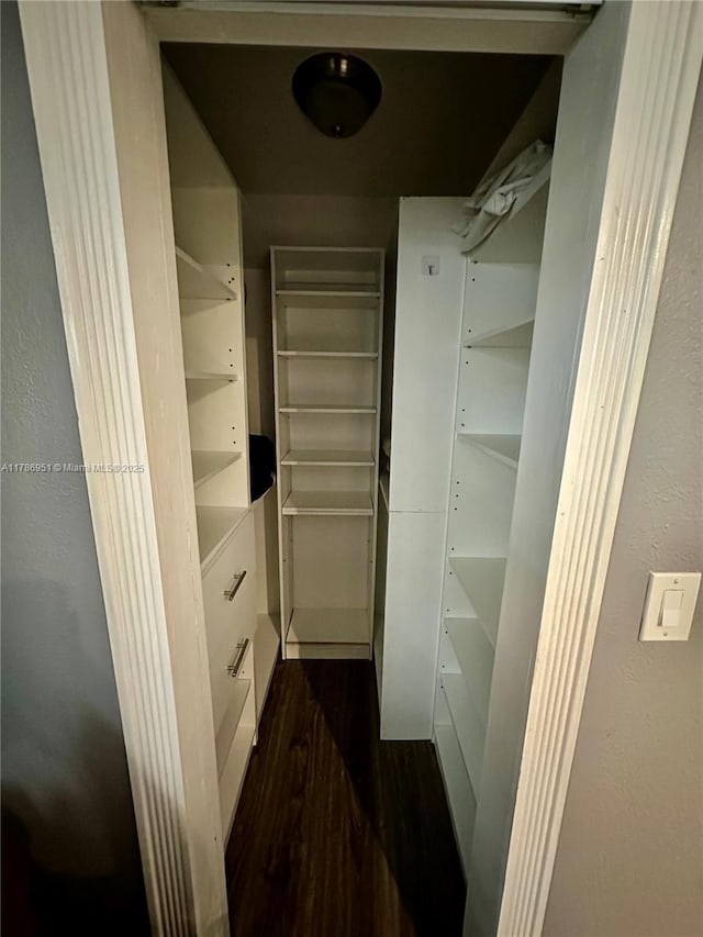 5424 Garfield St, Hollywood, FL 33021 - walk in closet featuring dark wood-style floors