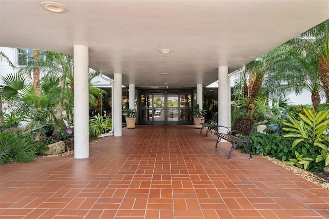 3800 Hillcrest Dr Unit 210, Hollywood, FL 33021 - view of patio / terrace with french doors