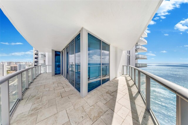 17001 Collins Ave Unit 2401, Sunny Isles Beach, FL 33160 - balcony featuring a water view