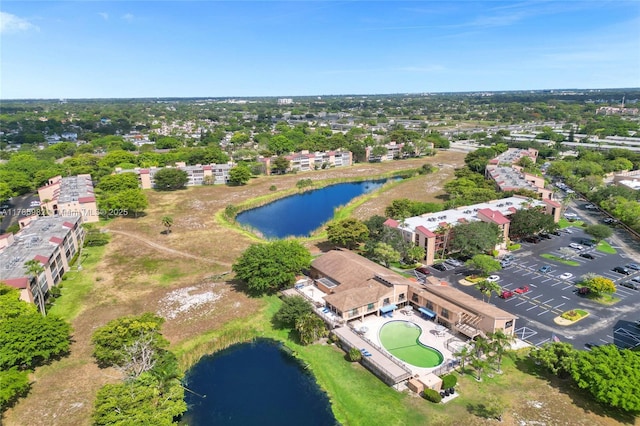 370 NW 76th Ave Unit 307, Margate, FL 33063 - drone / aerial view of a large body of water and a pool area