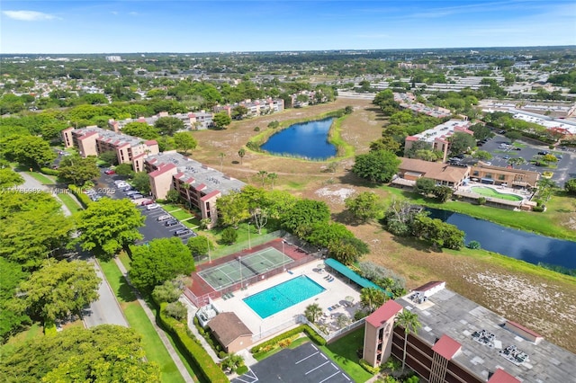 370 NW 76th Ave Unit 307, Margate, FL 33063 - aerial view of a nearby body of water and a pool area