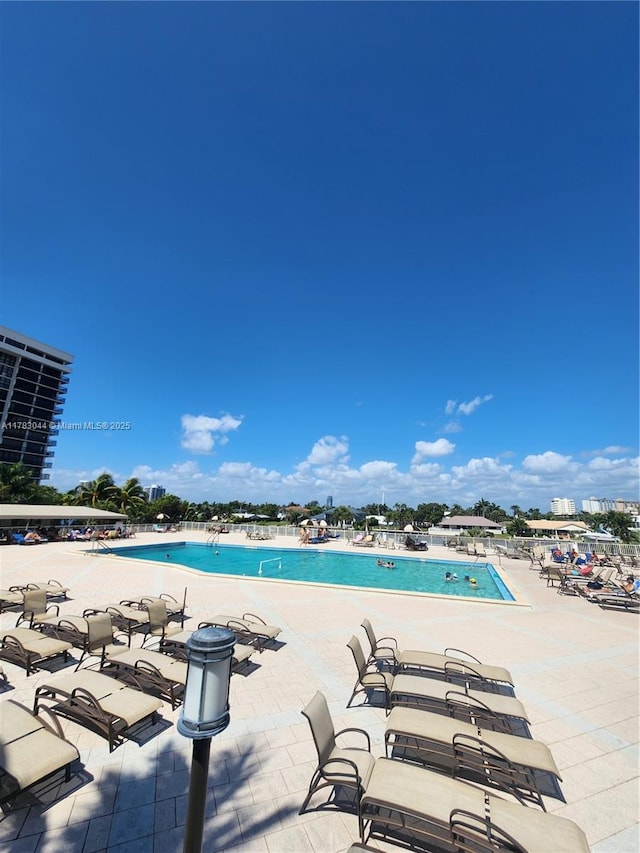 pool featuring a patio