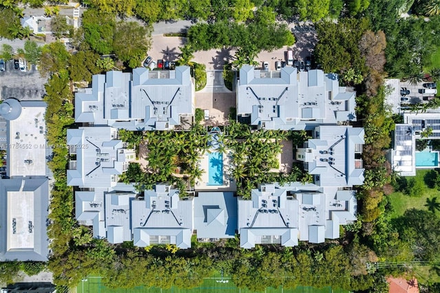 aerial view of residential area