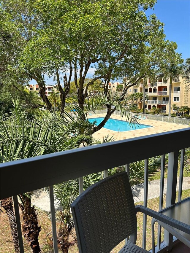 view of balcony