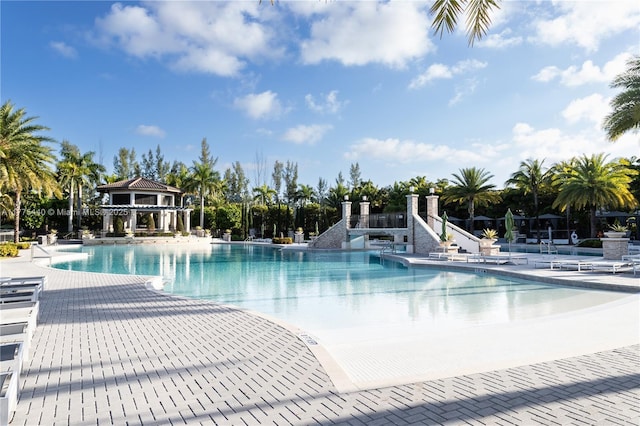 community pool featuring a patio