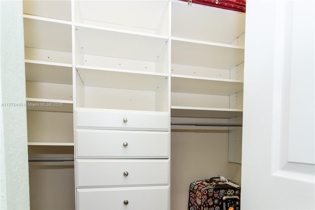 view of closet