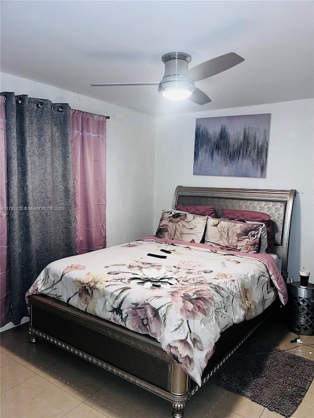 4335 NW 4th Ave, Deerfield Beach, FL 33064 - bedroom featuring tile patterned floors and a ceiling fan