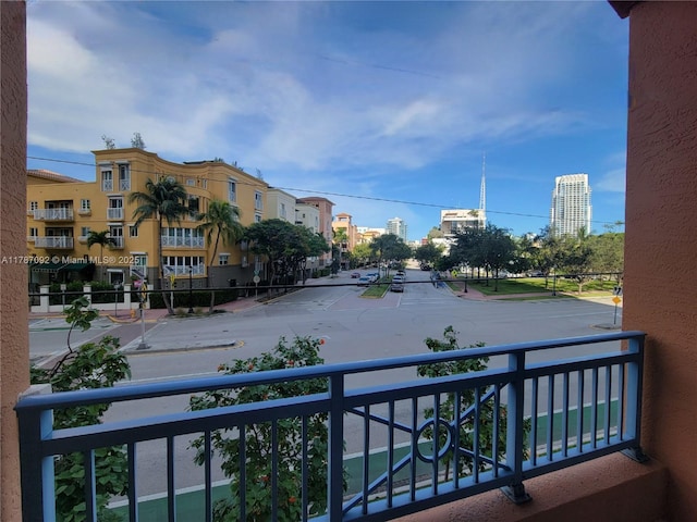 view of balcony