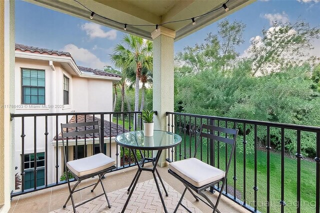 view of balcony