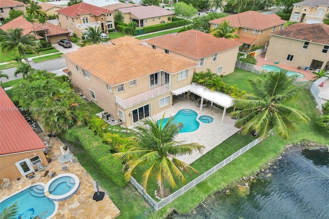 5337 SW 131st Ter, Miramar, FL 33027 - aerial perspective of suburban area featuring a pool