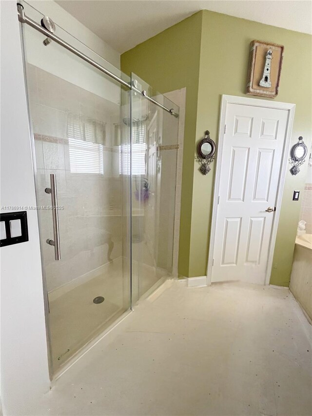 5337 SW 131st Ter, Miramar, FL 33027 - full bathroom featuring a shower stall and concrete flooring