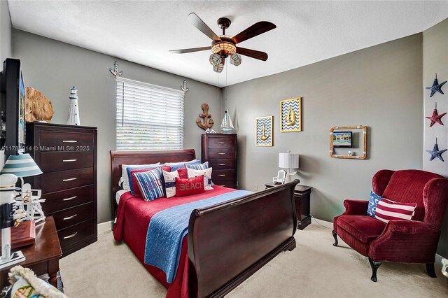 5337 SW 131st Ter, Miramar, FL 33027 - carpeted bedroom with ceiling fan and baseboards