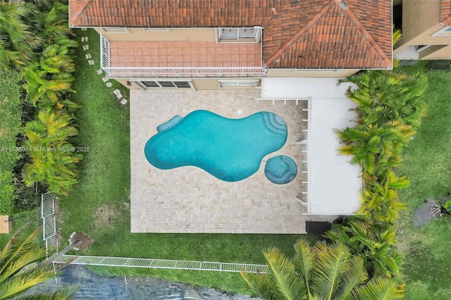 5337 SW 131st Ter, Miramar, FL 33027 - aerial view of property and surrounding area with a pool