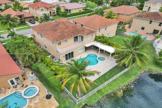 5337 SW 131st Ter, Miramar, FL 33027 - aerial view of residential area featuring a pool area