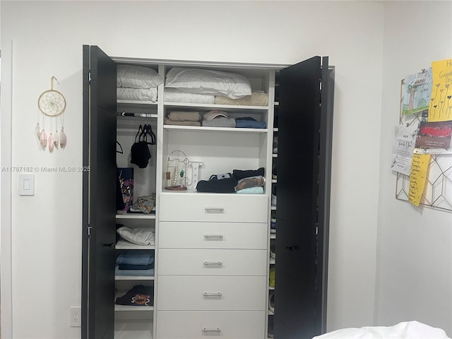 view of closet